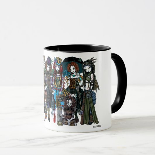 Myka Jelina Steampunkのサーカスの妖精のマグ マグカップ (正面右)