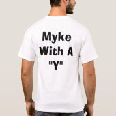 Mykeのシカゴのマラソン2005年10月9日 Tシャツ (裏面)