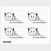 Myke四角形ステッカー 長方形シール (シート)