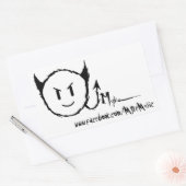 Myke四角形ステッカー 長方形シール (封筒)