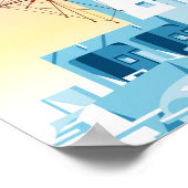 Mykonosギリシャ旅行ポスター ポスター (角)