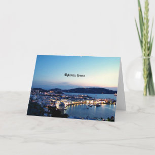 Mykonos,ギリシャ風景写真 カード