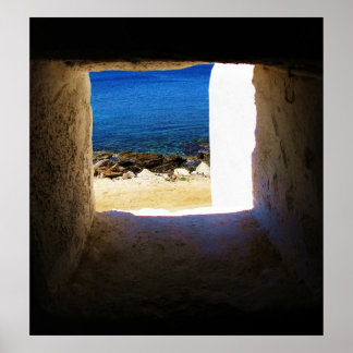 Mykonos，ギリシャ，ギリシャ諸島，ポスター ポスター