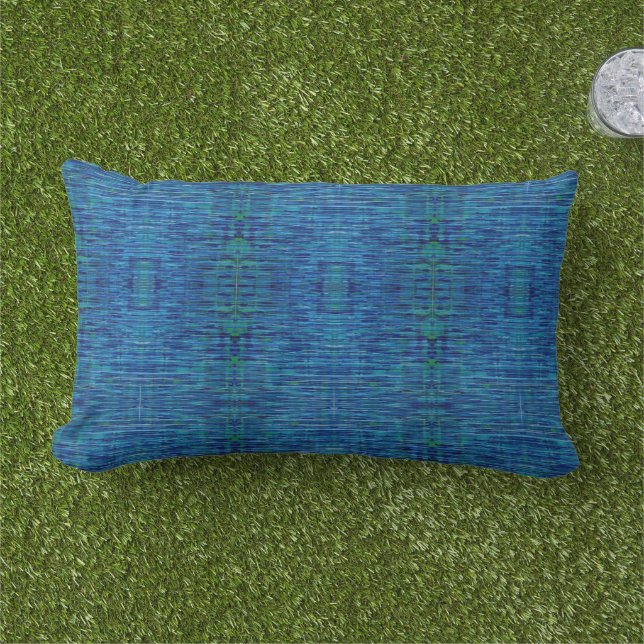 Mykonos 3 – 屋外アクセントランバーピロー アウトドアクッション (芝生)
