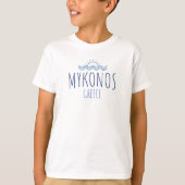 Mykonos Greece Kids Boys Tシャツ (正面)