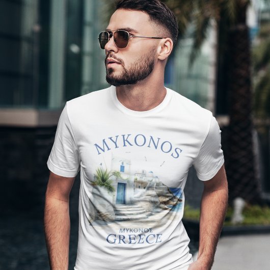 Mykonos in Watercolor Bliss トライブレンドＴシャツ