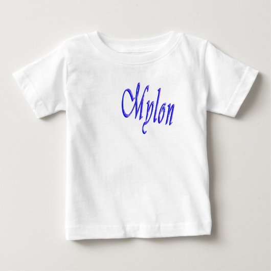 Mylonの名前ロゴ、 ベビーTシャツ (正面)