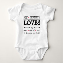 MyMommy "My Mommy Loves Me"ベビーボディスーツ