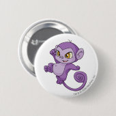 Mynciの紫色 缶バッジ (正面&裏面)