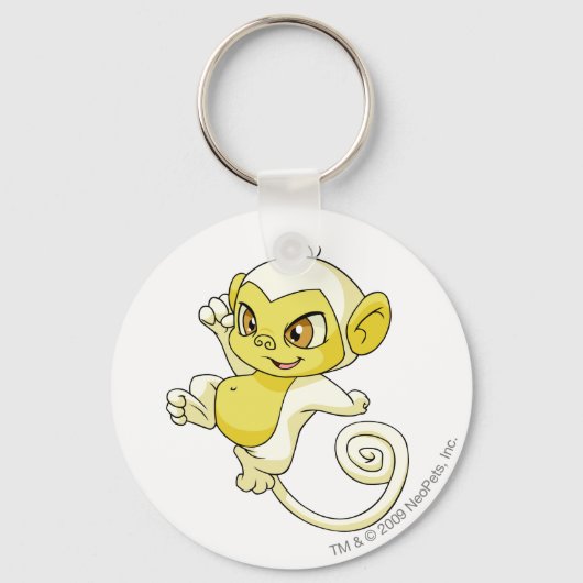 Mynciホワイト キーホルダー (正面)