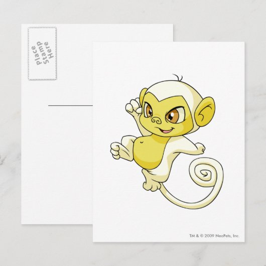 Mynciホワイト ポストカード (正面/裏面)