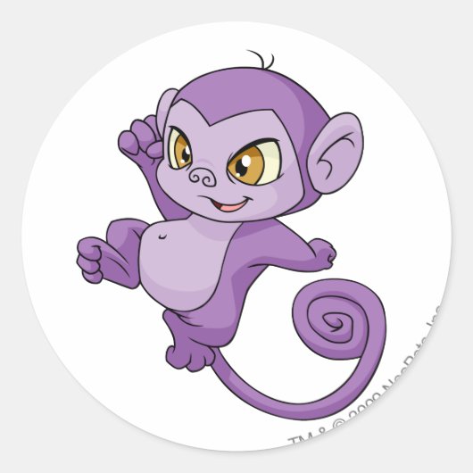 Mynci紫 ラウンドシール (正面)