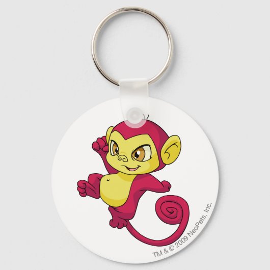 Mynci赤 キーホルダー (正面)