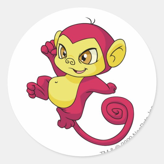 Mynci赤 ラウンドシール (正面)