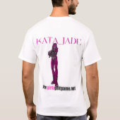 mynxが付いているKataのヒスイのワイシャツ Tシャツ (裏面)