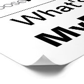 MyPlateの内容ポスター – 白 ポスター (角)