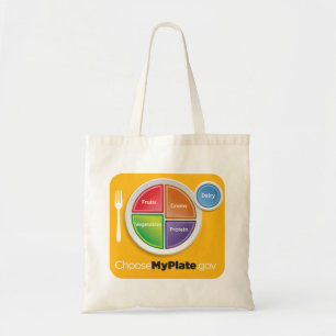 MyPlateの買い物袋-黄色 トートバッグ