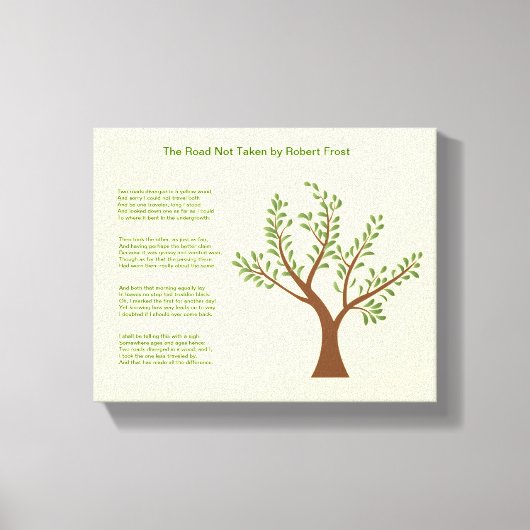 MyPoetTree – 道路が取れていない キャンバスプリント (正面)