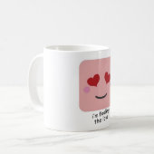 MyQHead私は愛感じのマグだ コーヒーマグカップ (正面左)
