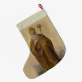 Myraの司教のセントニコラス ラージクリスマスストッキング (裏面 (吊り時))