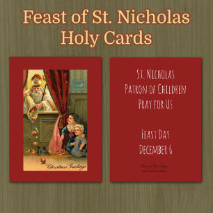 Myraの司教のHoly Cardsセントニコラス 名刺