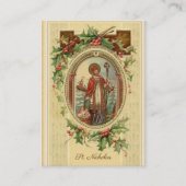 Myraの祈りの言葉の神聖なカードのセントニコラス 名刺 (正面)