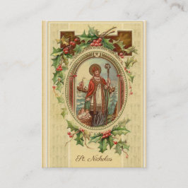 Myraの祈りの言葉の神聖なカードのセントニコラス 名刺