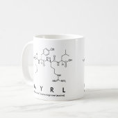 Myrlペプチド名mug コーヒーマグカップ (正面左)