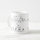 Myrnaペプチド名mug コーヒーマグカップ (正面左)