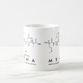 Myrnaペプチド名mug コーヒーマグカップ (中央)