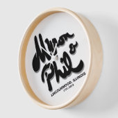 Myron and Phil's Steak House, Lincolnwood, IL 壁時計 (傾斜)