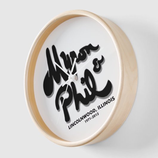 Myron and Phil's Steak House, Lincolnwood, IL 壁時計 (傾斜)