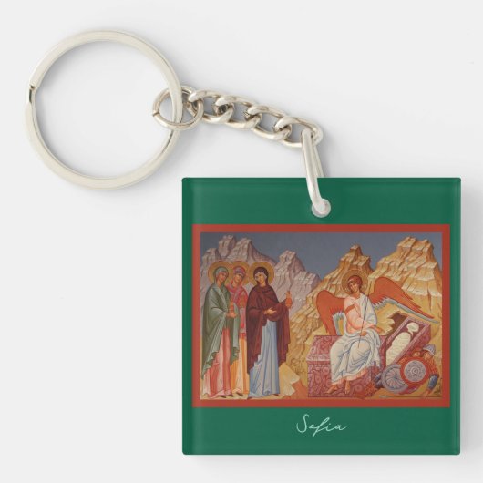 Myrrh Bearing Women at the Tomb l Houstard Icon キーホルダー (正面)