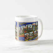 Myrtle Beachのヴィンテージの郵便はがきのマグからの挨拶 コーヒーマグカップ (正面右)
