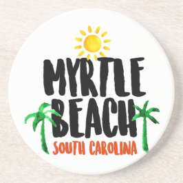 Myrtle Beachの水彩画 コースター