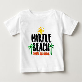 Myrtle Beachの水彩画 ベビーTシャツ
