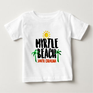 Myrtle Beachの水彩画 ベビーTシャツ
