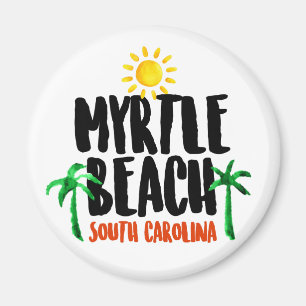 Myrtle Beachの水彩画 マグネット