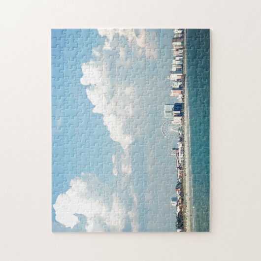 Myrtle Beachの観光客場面 ジグソーパズル (縦)