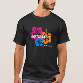 Myrtle BeachサウスカロライナのハイビスカスのTシャツ Tシャツ
