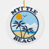 Myrtle Beach。 セラミックオーナメント (裏面)