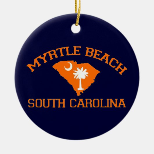 Myrtle Beach。 セラミックオーナメント (正面)