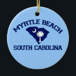 Myrtle Beach。 セラミックオーナメント<br><div class="desc">Myrtle Beachサウスカロライナ。</div>