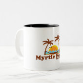 Myrtle Beach。 ツートーンマグカップ (正面左)