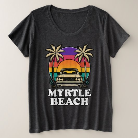 Myrtle Beach プラスサイズTシャツ (デザイン正面)