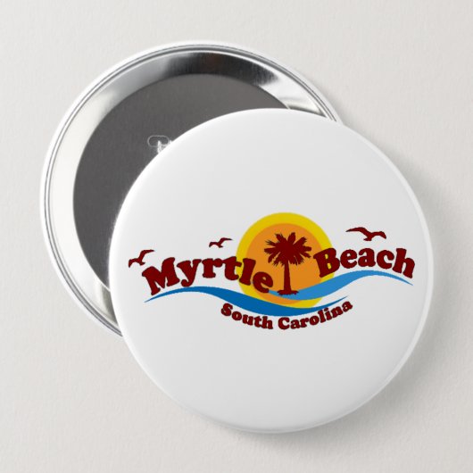 Myrtle Beach。 缶バッジ (正面&裏面)