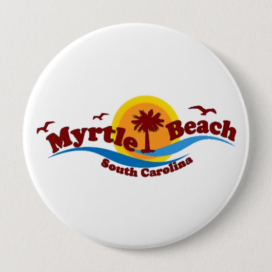 Myrtle Beach。 缶バッジ (正面)