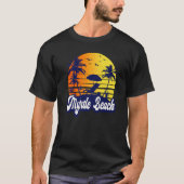 Myrtle Beach Carolina Sunset Beach Retro Premium Tシャツ (正面)