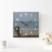 Myrtle Beach、SC. #1 スクエア壁時計 (ホーム)