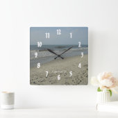 Myrtle Beach、SC. #3 スクエア壁時計 (ホーム)